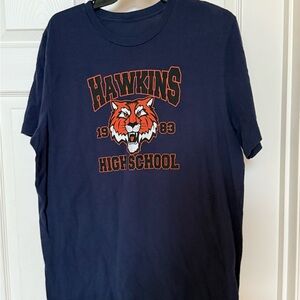 Stranger‎ things - Hawkins High School Navy MENS T-Shirt XL